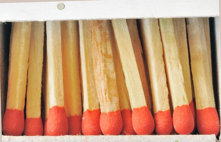 safety matches isolated on whiteの写真素材