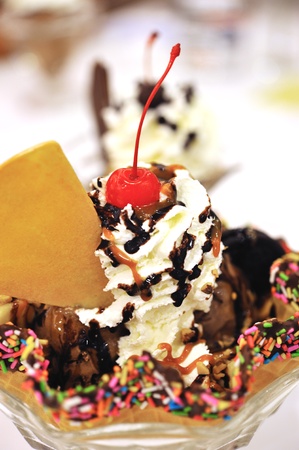  Ice cream with Chocolate Image の写真素材