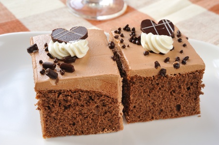 Piece of chocolate cake の写真素材