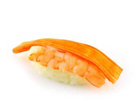 sushi Macro on white background の写真素材