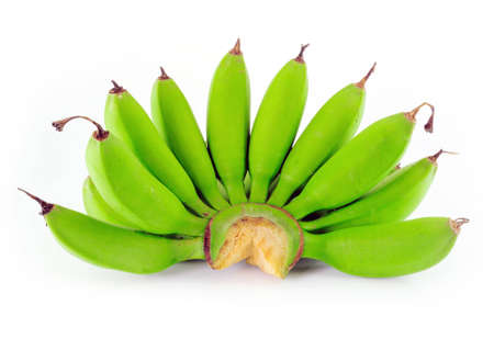 bananas isolated on white background の写真素材