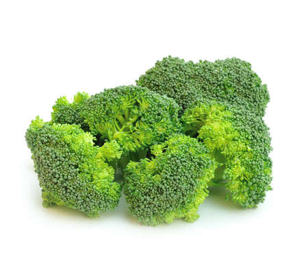 Broccoli on white background の写真素材