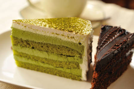 Coffee and  cake for breaking time