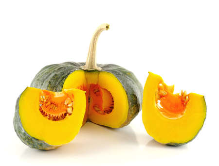 pumpkin on white backgroundの写真素材
