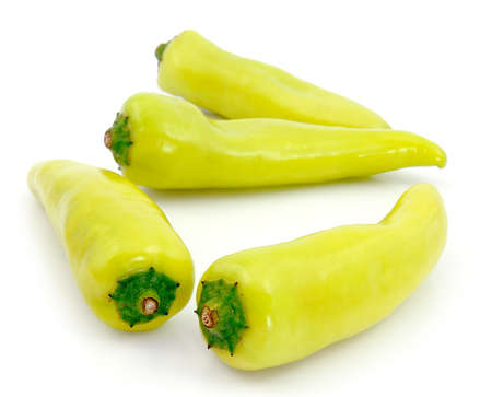  hot chili pepper on whiteの写真素材