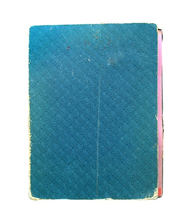 Stack of old paper files isolated on white の写真素材