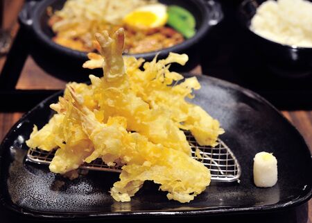 Japanese Cuisine - Tempura Shrimps (Deep Fried Shrimps)の写真素材