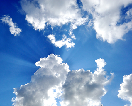 Blue sky with clouds