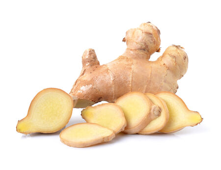 ginger on white background