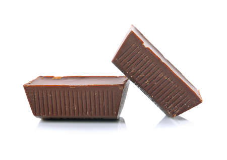 chocolate bar on a white background
