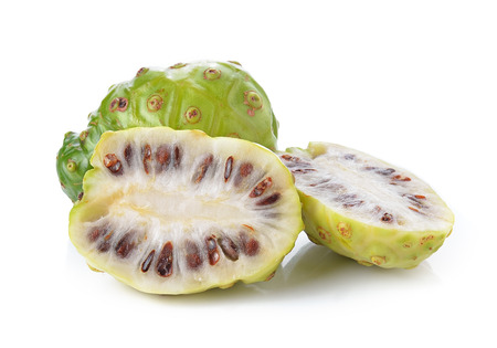 Exotic Fruit - Noni on white backgroundの写真素材