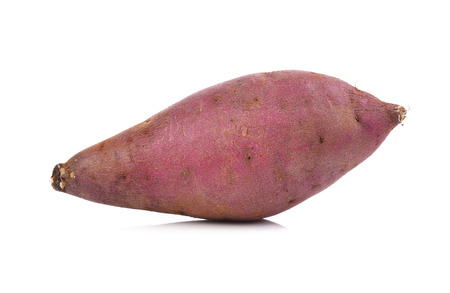 sweet potato on the white backgroundの写真素材