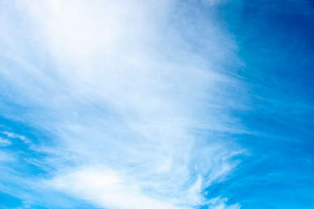 blue sky with white cloudsの写真素材