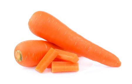 Carrot isolated on white backgroundの写真素材