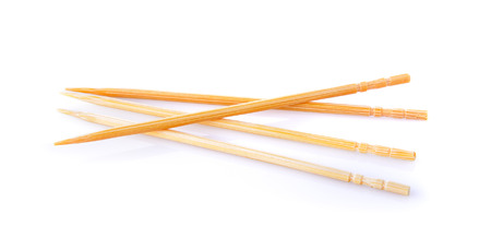 toothpick on white backgroundの写真素材
