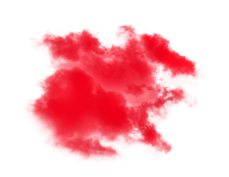 red cloud on white backgroundの写真素材