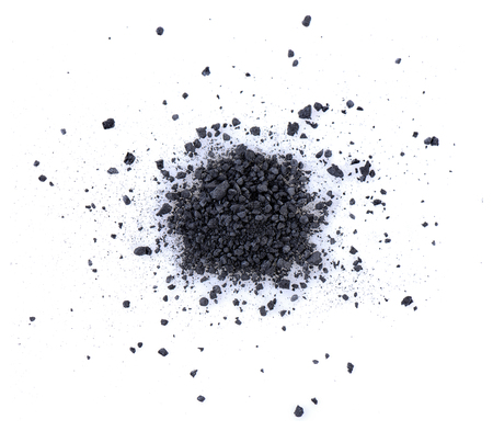 charcoal isolated on white backgroundの写真素材