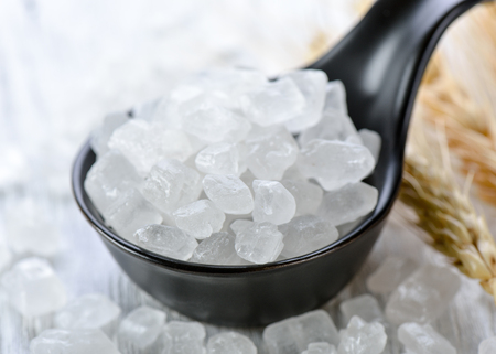 white rock sugarの写真素材