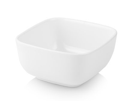 white bowl isolated on white backgroundの写真素材