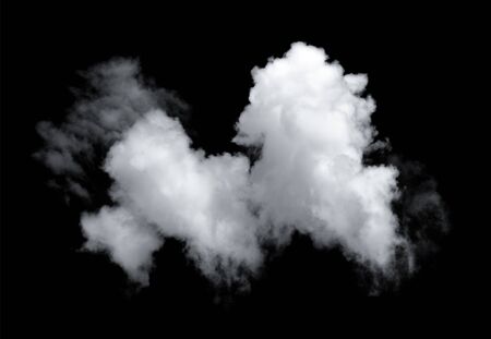 clouds on black backgroundの写真素材