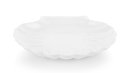 plate on white backgroundの写真素材