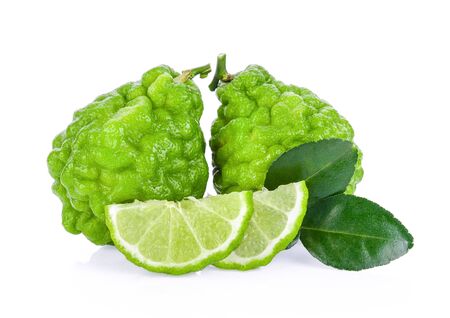 bergamot on white backgroundの写真素材
