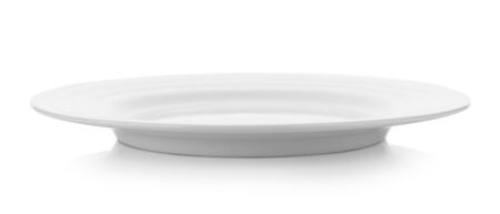 plate isolated on white backgroundの写真素材
