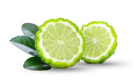 bergamot on white backgroundの写真素材