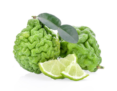 bergamot on white backgroundの写真素材