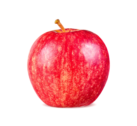 Red apple on white backgroundの写真素材