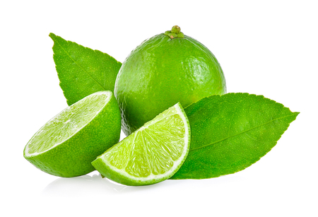 lime on white backgroundの写真素材