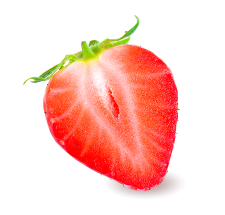 Strawberry isolated on white backgroundの写真素材