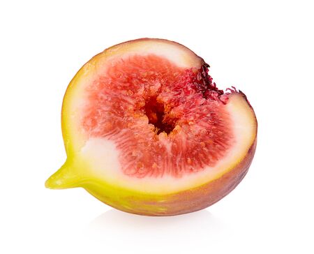 Fresh figs isolated on white backgroundの写真素材
