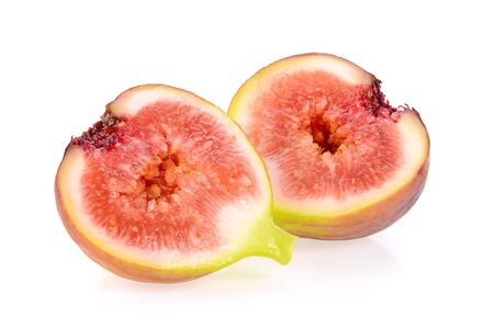 figs isolated on white backgroundの写真素材