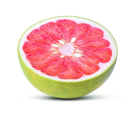 grapefruit on white backgroundの写真素材
