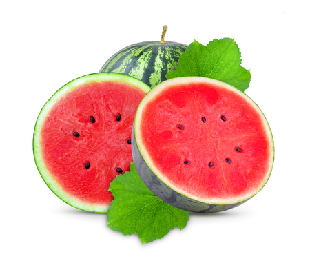 watermelon on white backgroundの写真素材