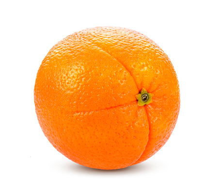 orange fruit isolated on white backgroundの写真素材