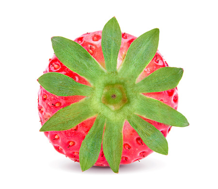 Strawberry isolated on the white backgroundの写真素材