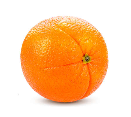 orange fruit isolated on white backgroundの写真素材