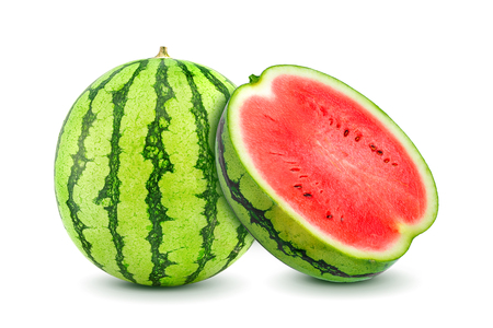 watermelon isolated on white backgroundの写真素材