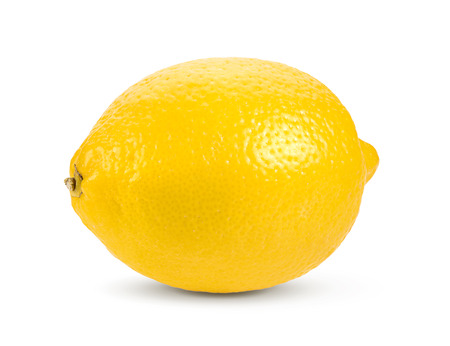 Lemon isolated on white backgroundの写真素材