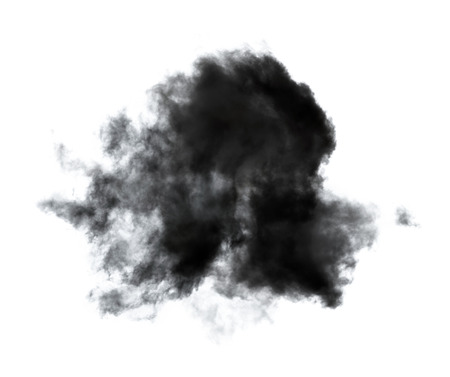 black clouds on white backgroundの写真素材