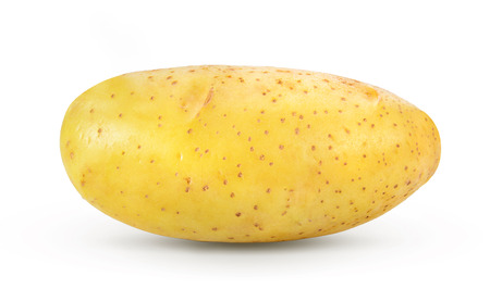 potato isolated on white backgroundの写真素材