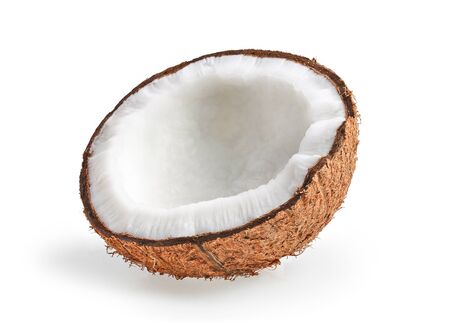 coconut isolated on the white backgroundの写真素材