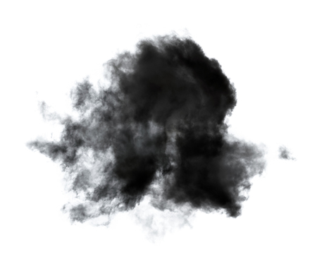 black clouds on white backgroundの写真素材