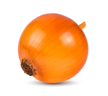 Onion isolated on white background. Full depth of field With clipping path.の写真素材