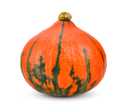 pumpkin on white background. Full depth of field with clipping path.の写真素材