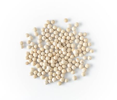 pepper corn on white backgroundの写真素材