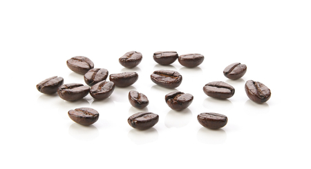 Coffee beans. Isolated on white background.の写真素材