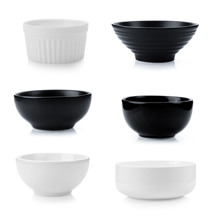 bowl on white backgroundの写真素材
